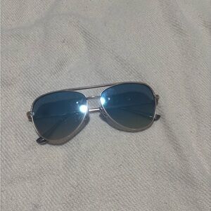 Blue and gold sun glasses